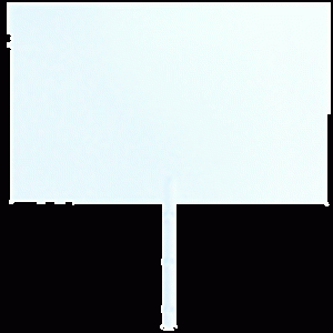 Shock Marker Push In Plaque 15x10cm White - 46316 (per 250)