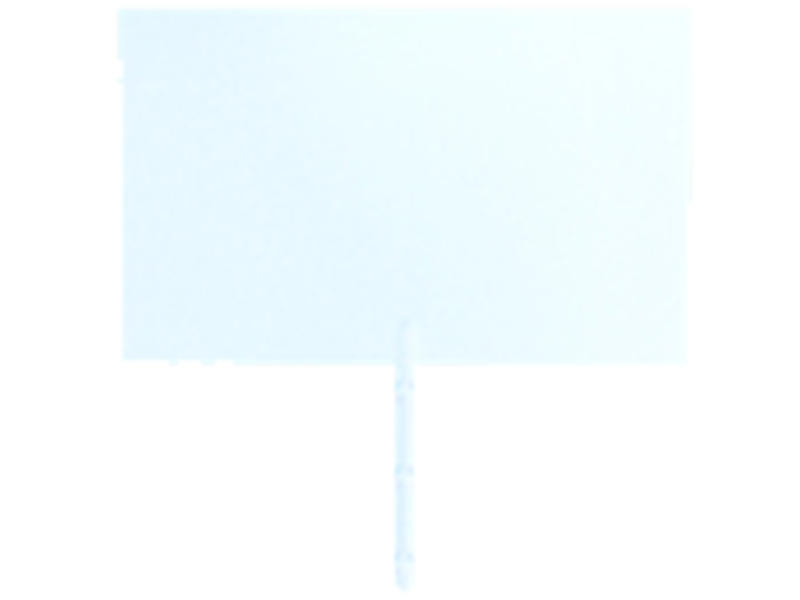 Shock Marker Push In Plaque 15x10cm White - 46316 (per 250)